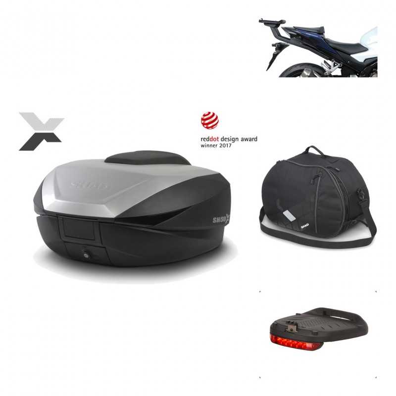 SHAD Baul trasero + herraje montaje accesorios SH59X ALU KIT-182787