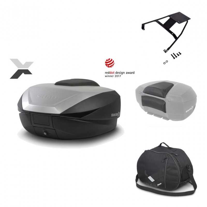 Rear trunk + mounting hardware + accessories  SH59X ALU
