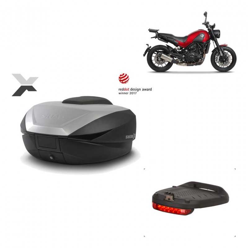 SHAD Baul trasero + herraje montaje luz de freno SH59X ALU KIT-182689