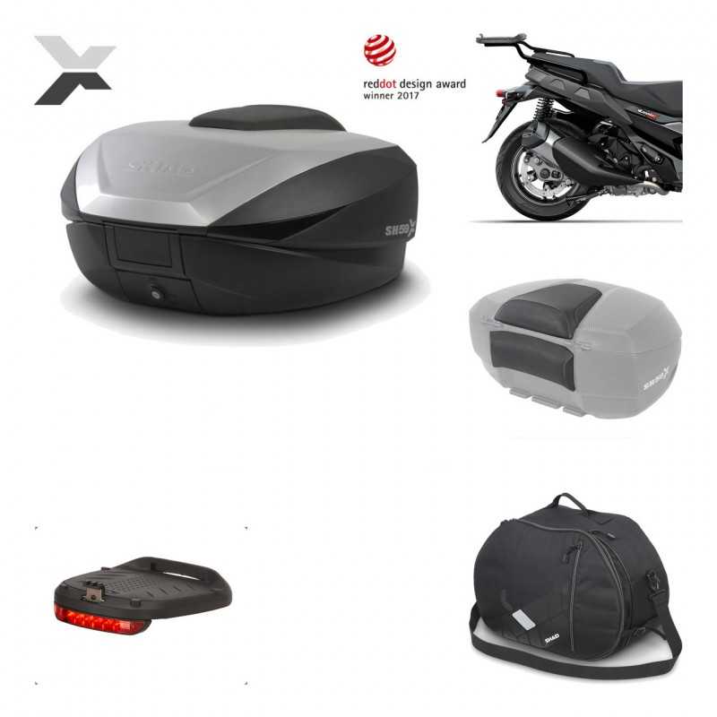 Rear trunk + mounting hardware + accessories  SH59X ALU