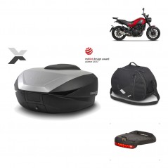 SHAD Baul trasero + herraje montaje accesorios SH59X ALU KIT-182691