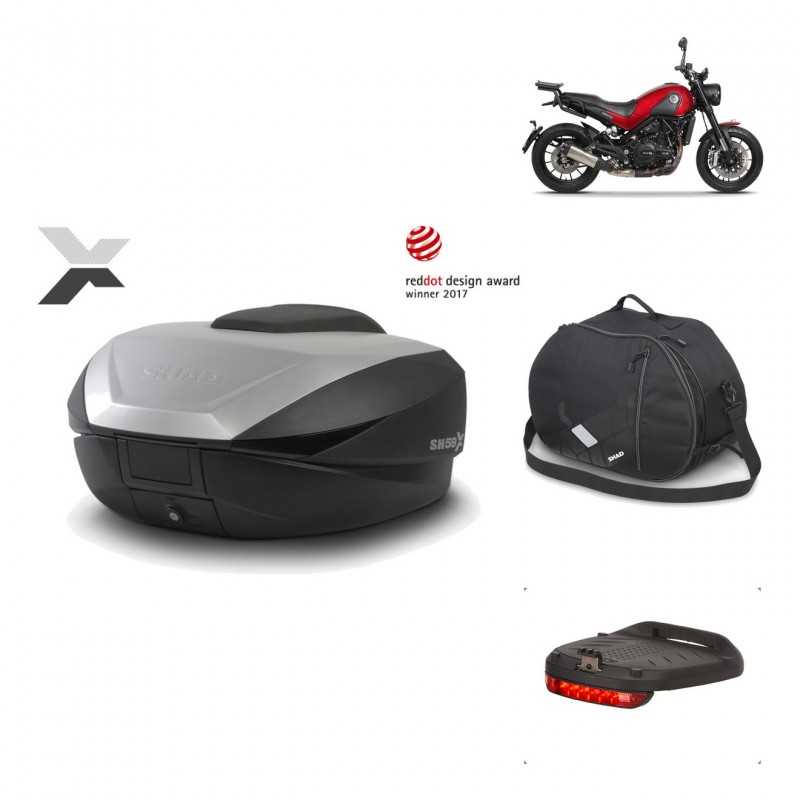 SHAD Baul trasero + herraje montaje accesorios SH59X ALU KIT-182691