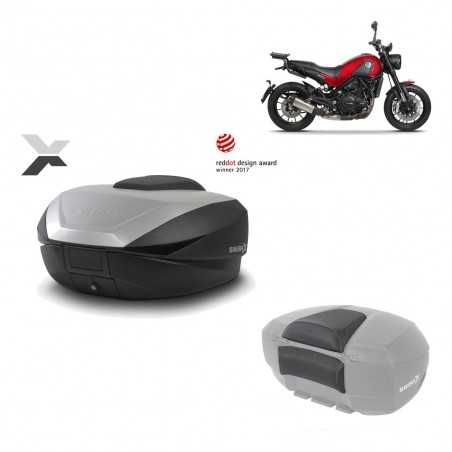 SHAD Baul trasero + herraje montaje respaldo de pasajero SH59X ALU KIT-182692