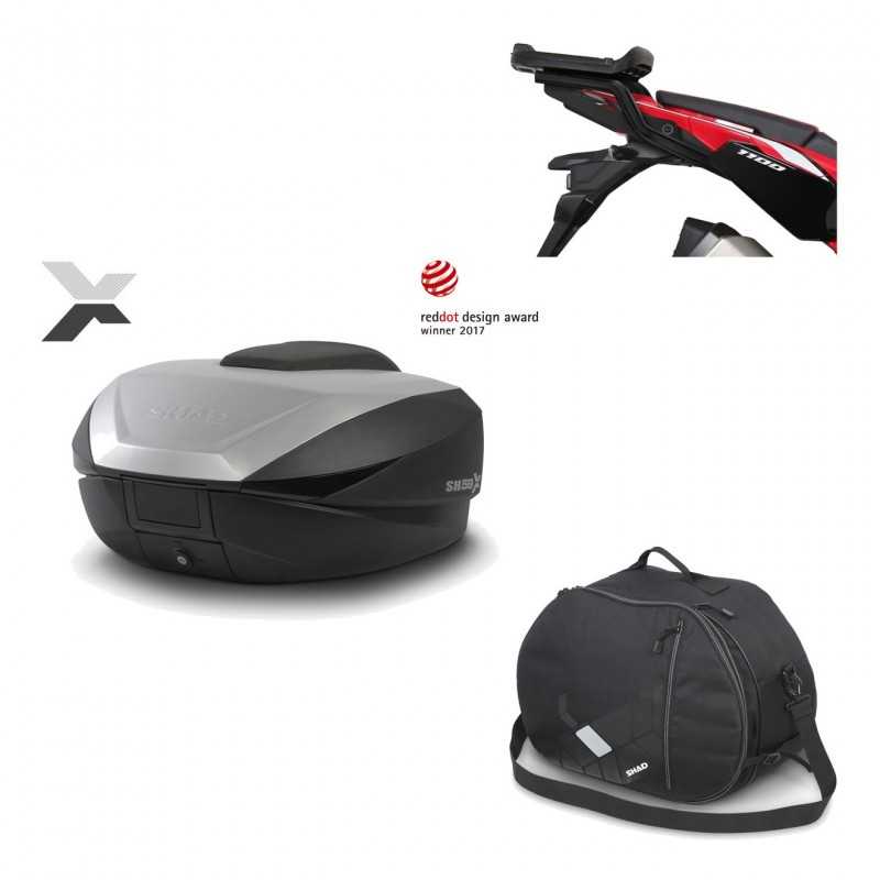 Back trunk + big top fitting + internal bag  SH59X ALU