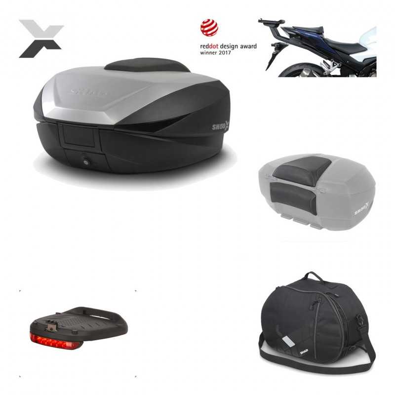 SHAD Baul trasero + herraje montaje accesorios SH59X ALU KIT-182791