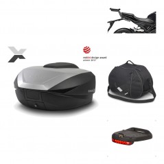 Rear trunk + mounting hardware + accessories  SH59X ALU