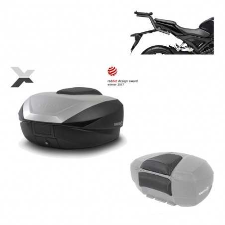 SHAD Baul trasero + herraje montaje respaldo de pasajero SH59X ALU KIT-182941