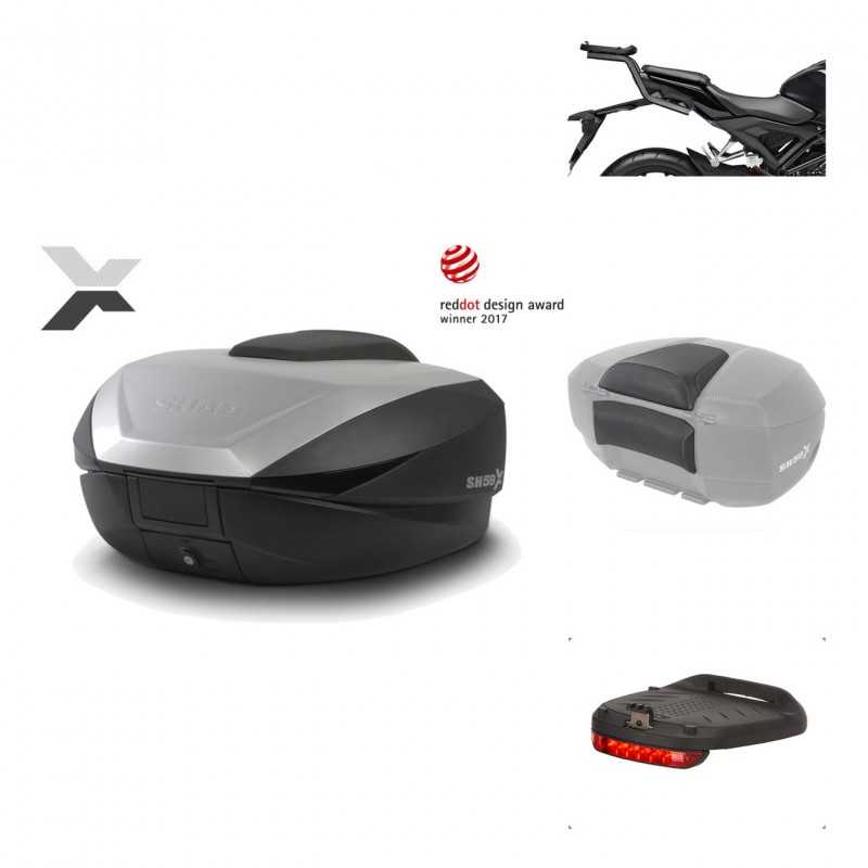 Rear trunk + mounting hardware + accessories  SH59X ALU