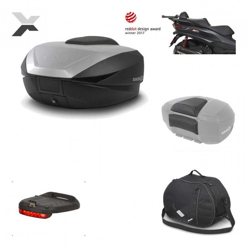 Rear trunk + mounting hardware + accessories  SH59X ALU