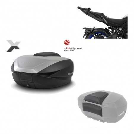 SHAD Baul trasero + herraje montaje respaldo de pasajero SH59X ALU KIT-182844