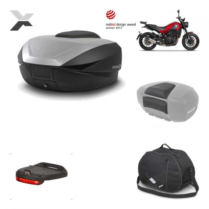 Rear trunk + mounting hardware + accessories  SH59X ALU