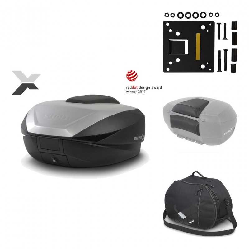 Rear trunk + mounting hardware + accessories  SH59X ALU