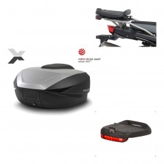 SHAD Baul trasero + herraje montaje luz de freno SH59X ALU KIT-182745