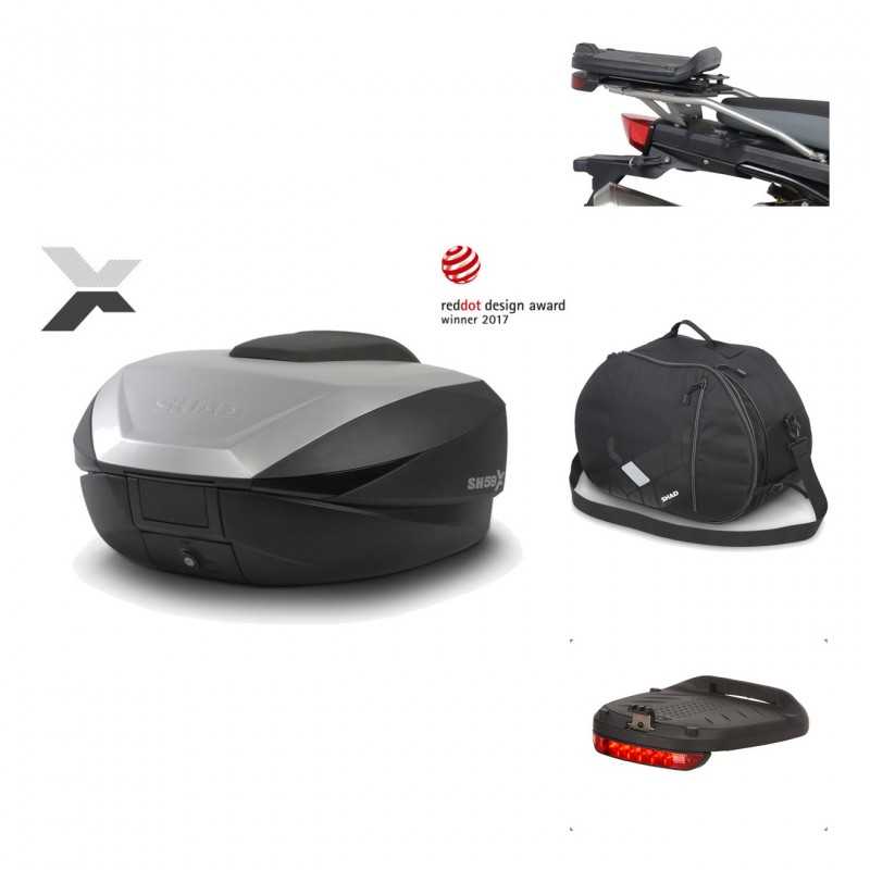 Rear trunk + mounting hardware + accessories  SH59X ALU