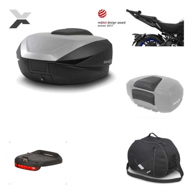 SHAD Baul trasero + herraje montaje accesorios SH59X ALU KIT-182847
