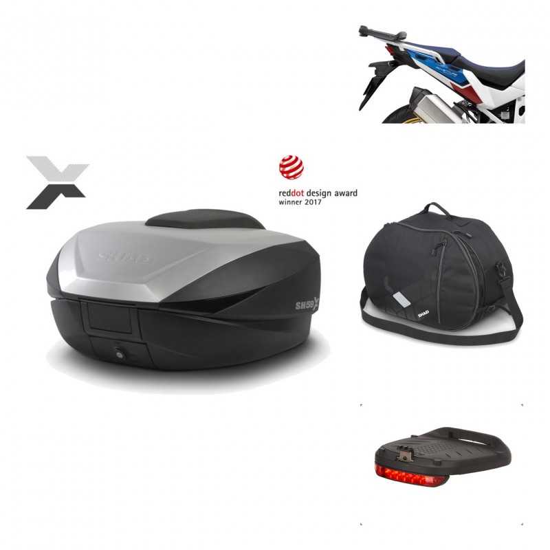 Rear trunk + mounting hardware + accessories  SH59X ALU