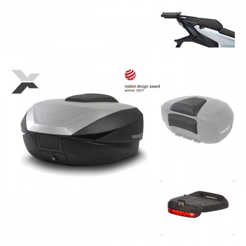 SHAD Baul trasero + herraje montaje accesorios SH59X ALU KIT-182797
