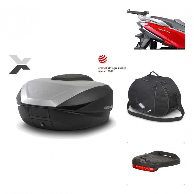 SHAD Baul trasero + herraje montaje accesorios SH59X ALU KIT-182948