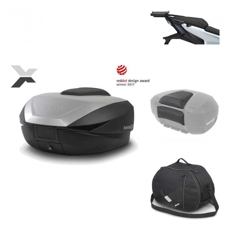 Rear trunk + mounting hardware + accessories  SH59X ALU