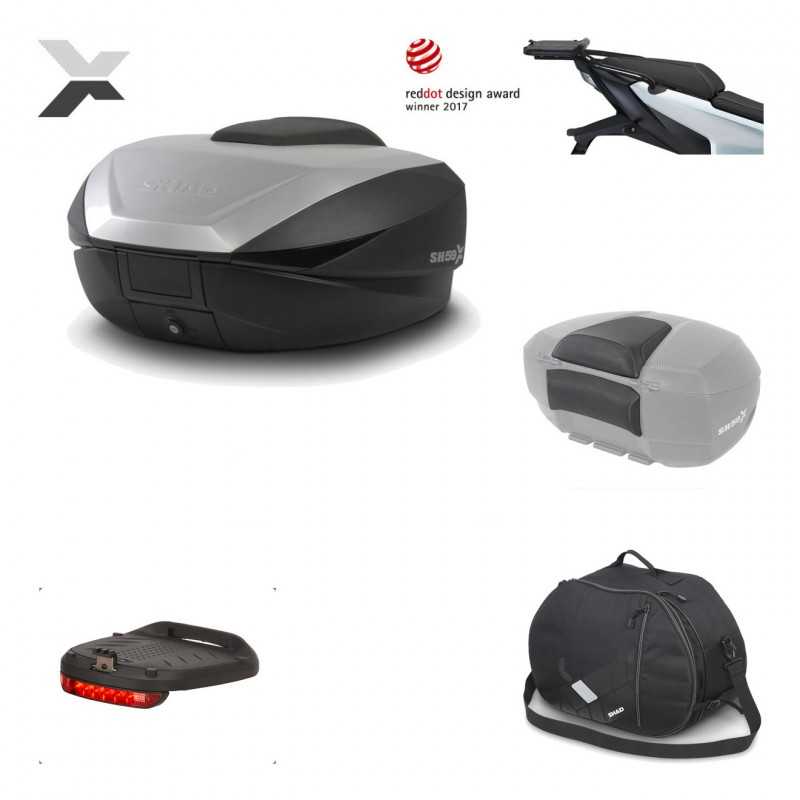 SHAD Baul trasero + herraje montaje accesorios SH59X ALU KIT-182799