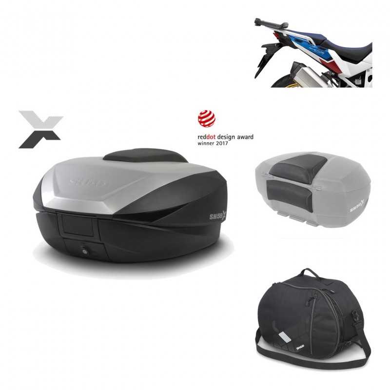 Rear trunk + mounting hardware + accessories  SH59X ALU
