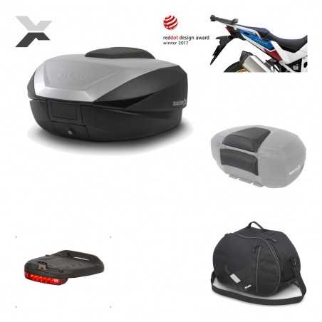 Rear trunk + mounting hardware + accessories  SH59X ALU