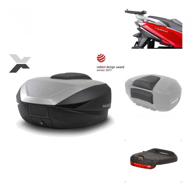 SHAD Baul trasero + herraje montaje accesorios SH59X ALU KIT-182950