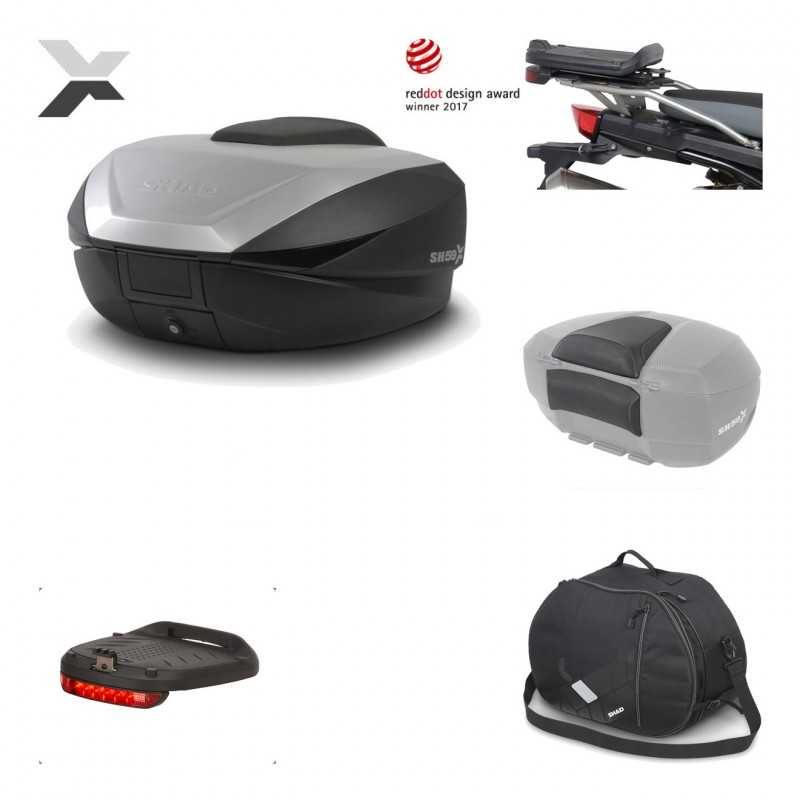 SHAD Baul trasero + herraje montaje accesorios SH59X ALU KIT-182751