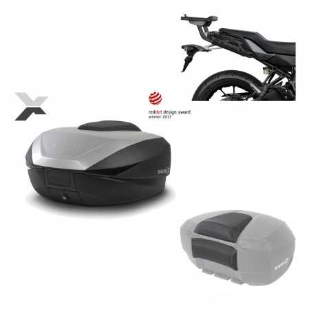 SHAD Baul trasero + herraje montaje respaldo de pasajero SH59X ALU KIT-182852