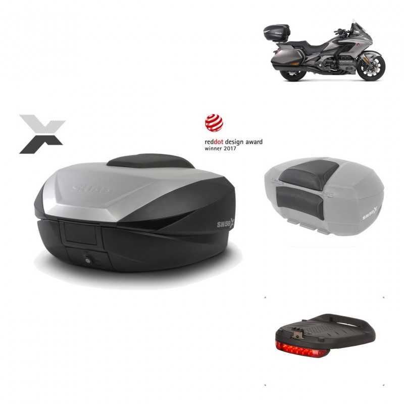 Rear trunk + mounting hardware + accessories  SH59X ALU