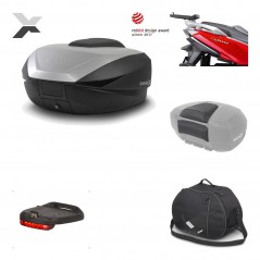 Rear trunk + mounting hardware + accessories  SH59X ALU