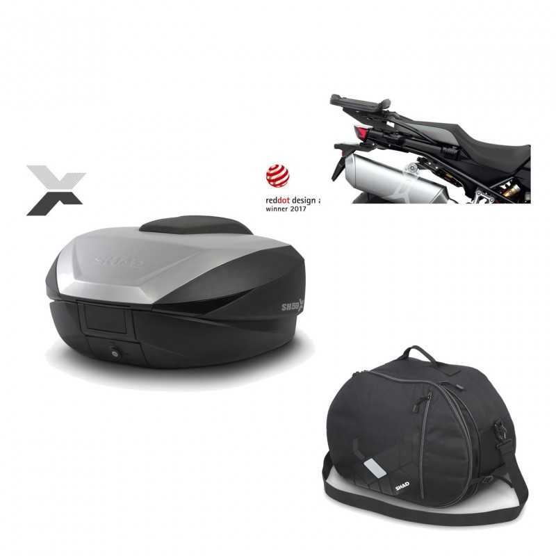 SHAD Baul trasero + herraje montaje bolsa interna SH59X ALU KIT-182802