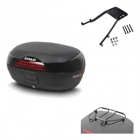 SHAD Baul trasero + herraje montaje parrilla portabultos superior SH46 SH 46 NEW MODEL KIT-183001