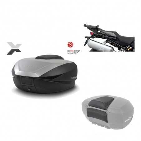 SHAD Baul trasero + herraje montaje respaldo de pasajero SH59X ALU KIT-182804