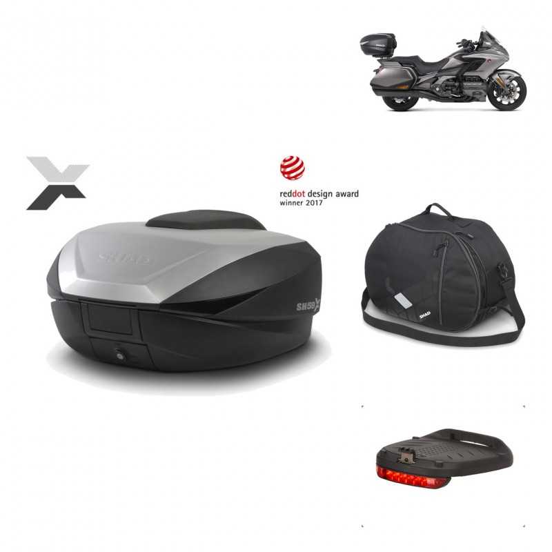 Rear trunk + mounting hardware + accessories  SH59X ALU