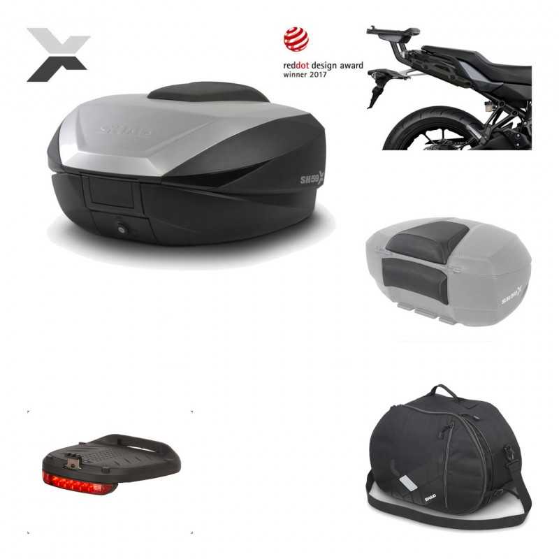 Rear trunk + mounting hardware + accessories  SH59X ALU