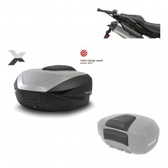 SHAD Baul trasero + herraje montaje respaldo de pasajero SH59X ALU KIT-182660