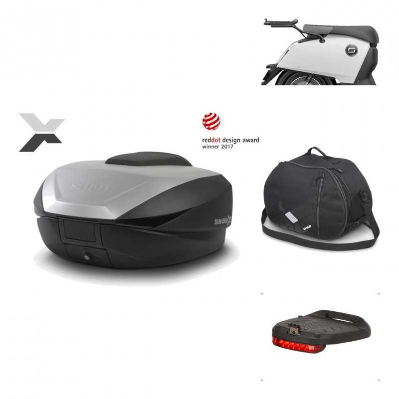 SHAD Baul trasero + herraje montaje accesorios SH59X ALU KIT-182956