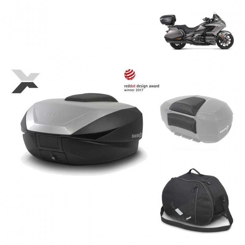 SHAD Baul trasero + herraje montaje accesorios SH59X ALU KIT-182710