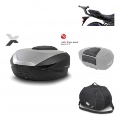 Rear trunk + mounting hardware + accessories  SH59X ALU