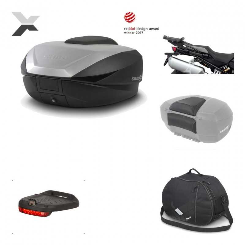 SHAD Baul trasero + herraje montaje accesorios SH59X ALU KIT-182807