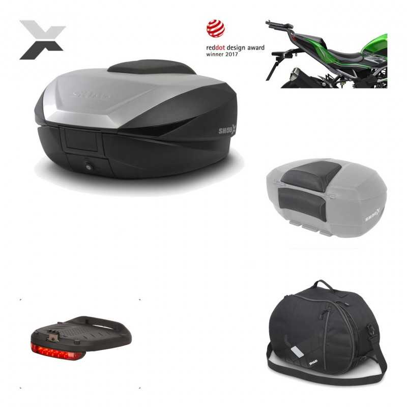 SHAD Baul trasero + herraje montaje accesorios SH59X ALU KIT-182911