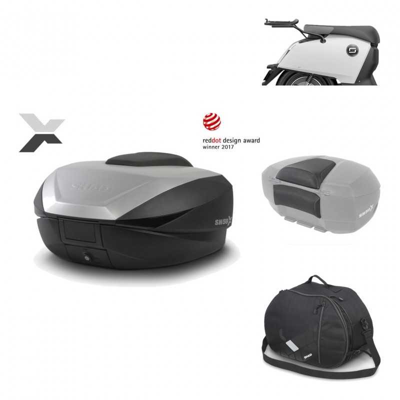 Rear trunk + mounting hardware + accessories  SH59X ALU