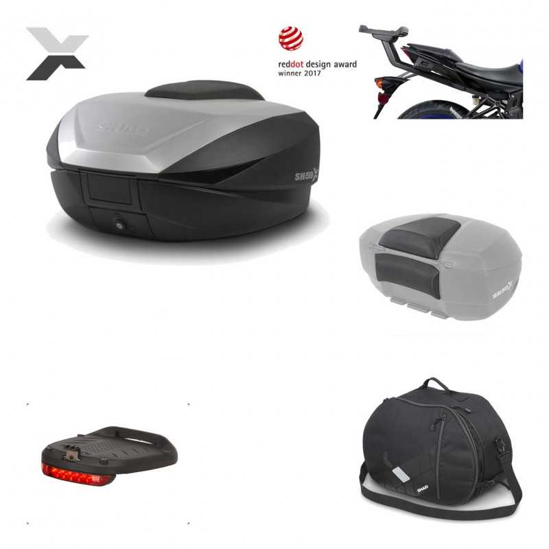 Rear trunk + mounting hardware + accessories  SH59X ALU