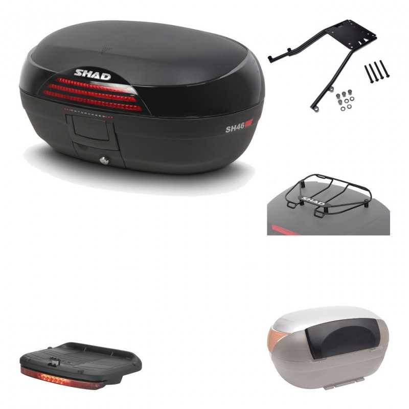 Rear trunk + mounting hardware + accessories  SH46 SH 46 NEW MODEL