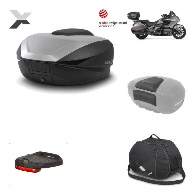 Rear trunk + mounting hardware + accessories  SH59X ALU