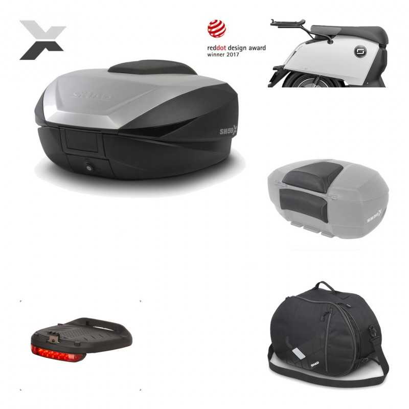 SHAD Baul trasero + herraje montaje accesorios SH59X ALU KIT-182960
