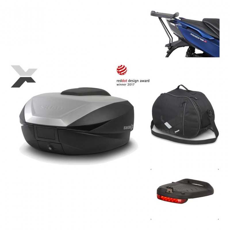 SHAD Baul trasero + herraje montaje accesorios SH59X ALU KIT-182715