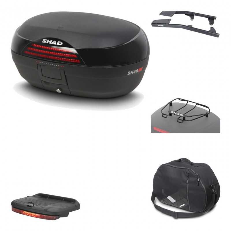 Rear trunk + mounting hardware + accessories  SH46 SH 46 NEW MODEL