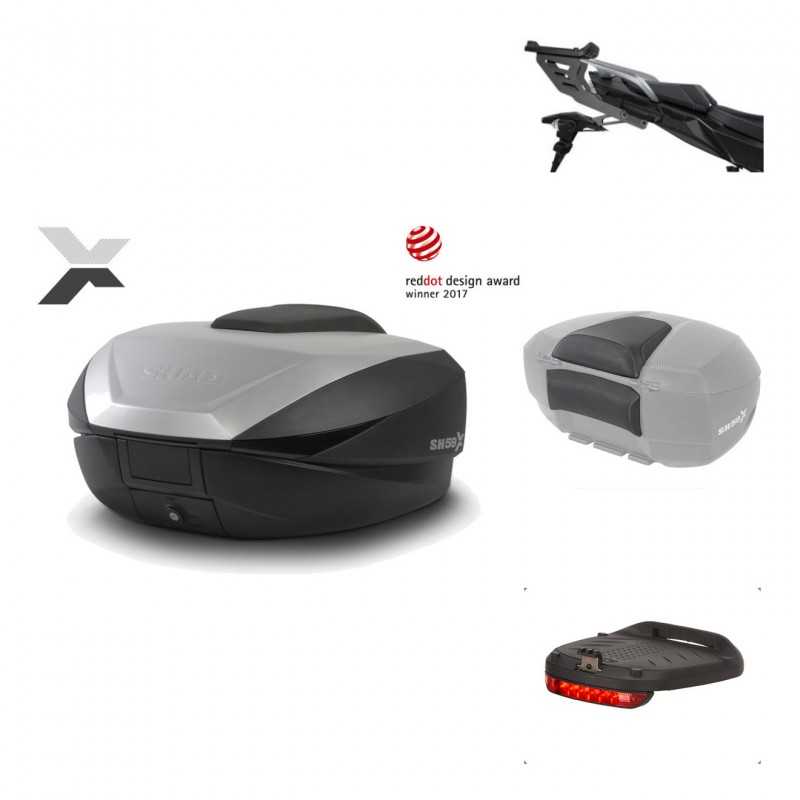 Rear trunk + mounting hardware + accessories  SH59X ALU